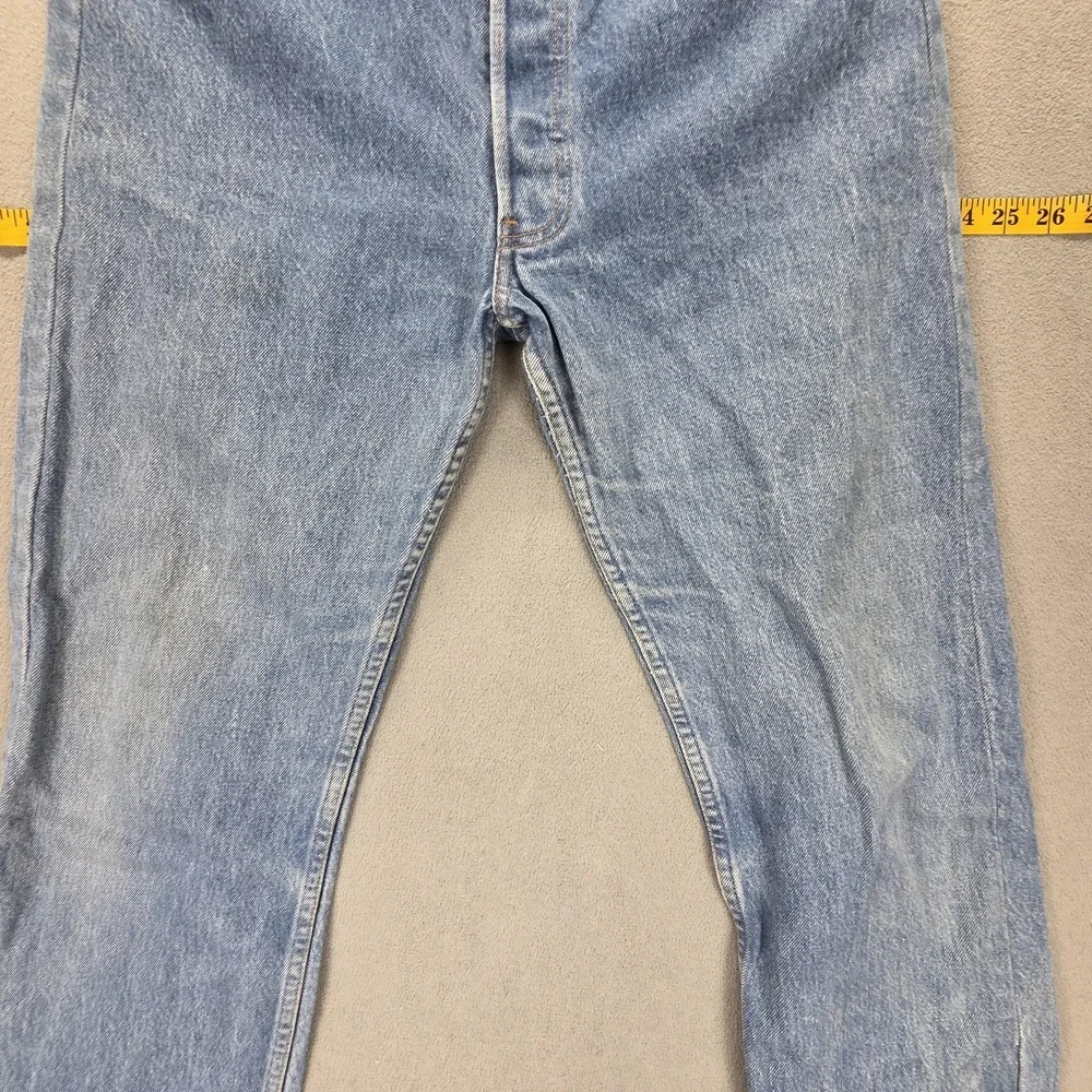 Vintage Levis 501 Jeans Mens Blue Straight Made In USA Button Fly Fits 30x27